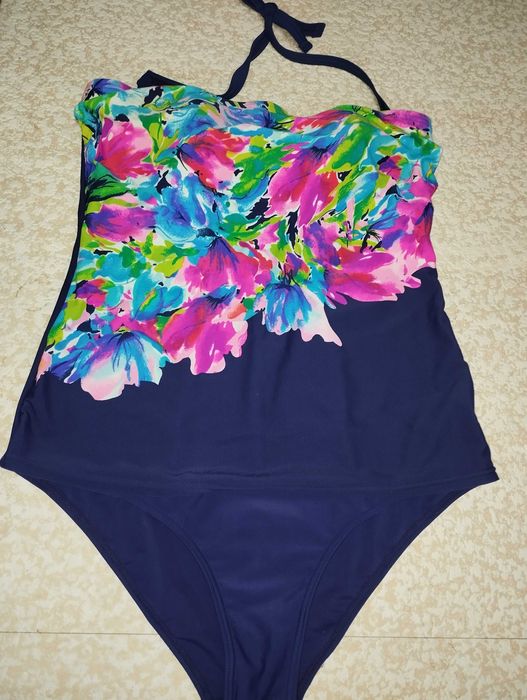 Жіночий купальник BNWT розмір 14(48-50)темно-синій, багатобарвний
