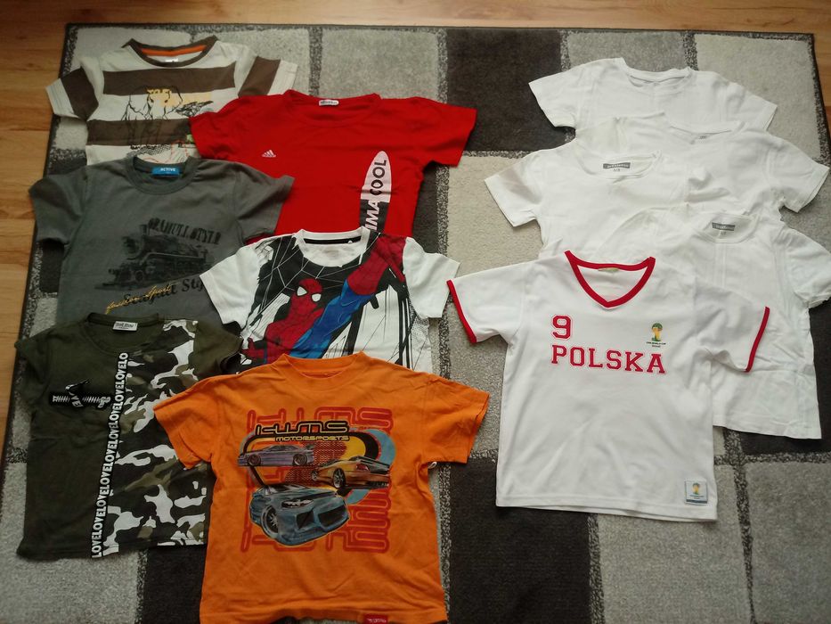 koszulki/bluzeczki z krótkimi rękawami 122 dla chłopca