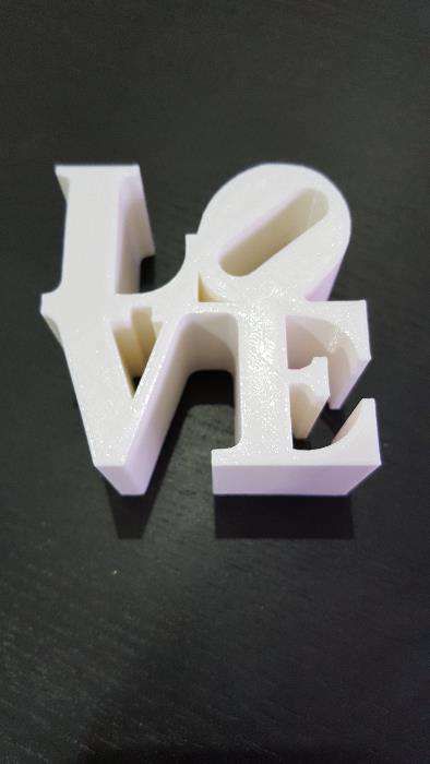 Palavra LOVE 3D 2 cores