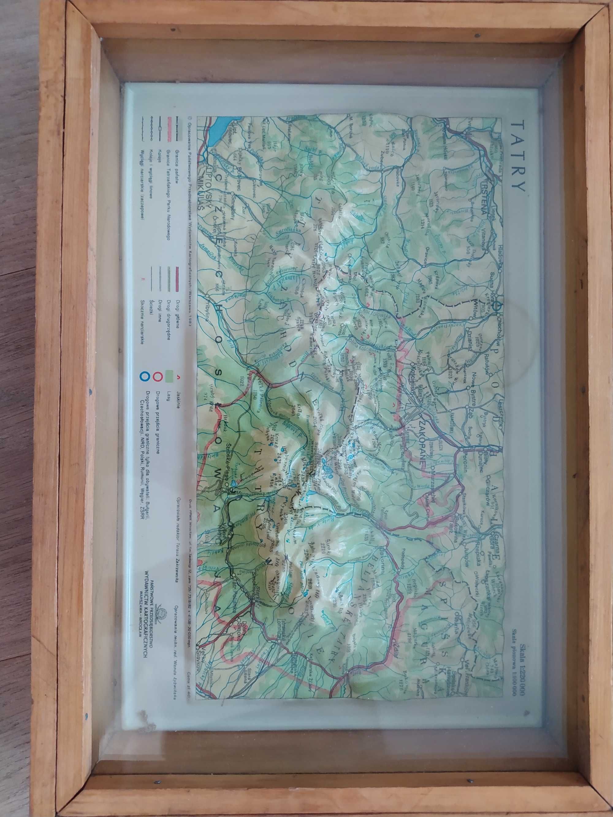 Tatry Mapa Plastyczna 3d