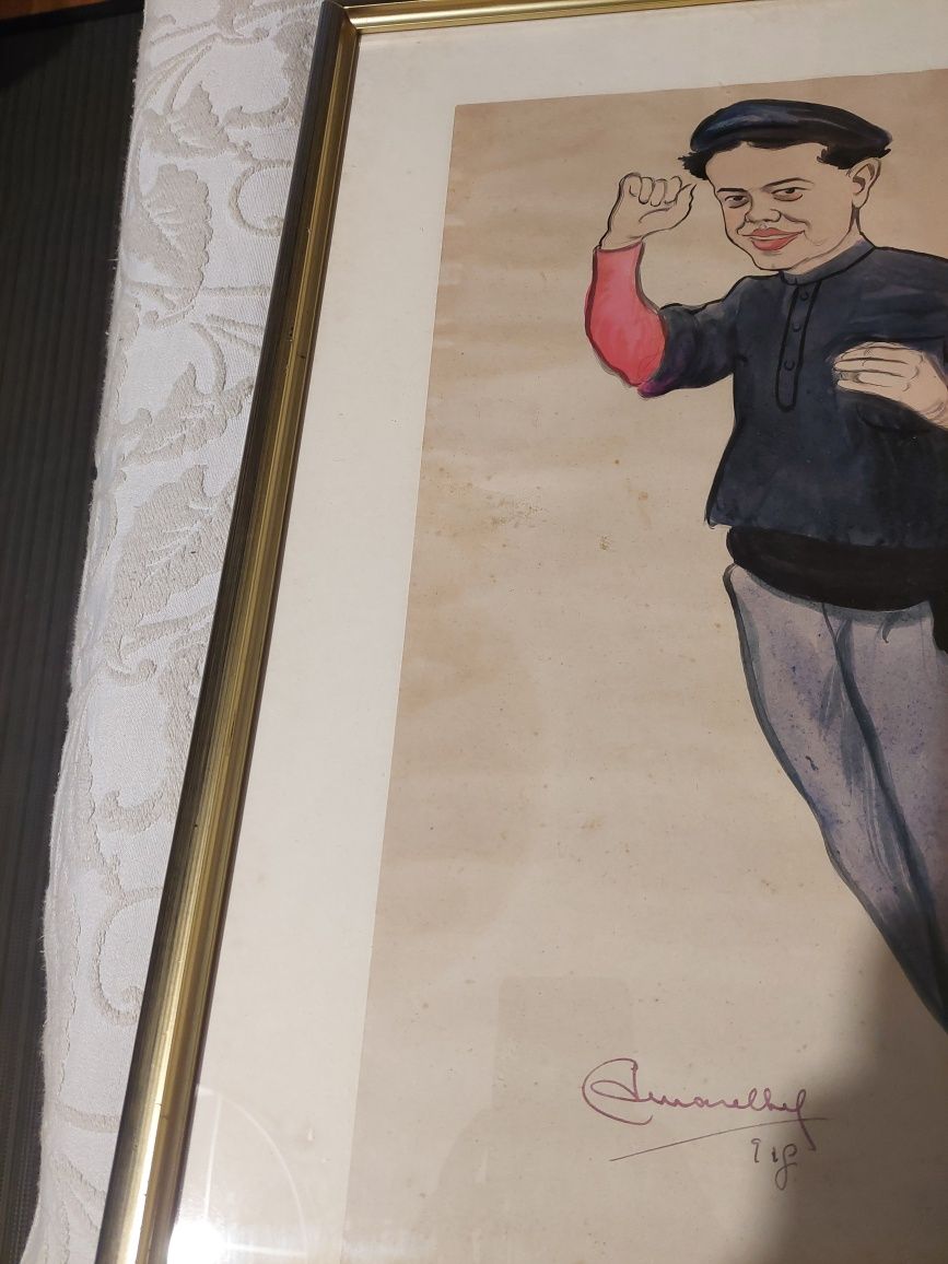 Grande quadro amarelhe