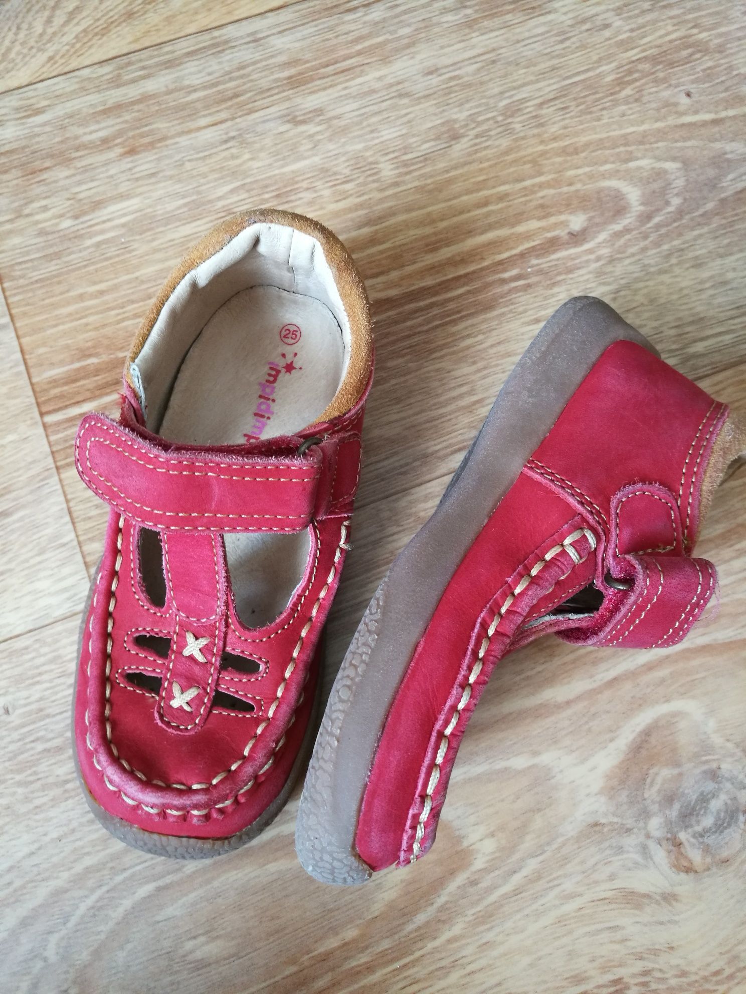 Skórzane buty sandały dziecięce Limpidimpi ~16 cm nie Geox Ecco