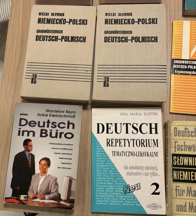 16 książek - specjalistyczne słowniki niemiecko polskie - zestaw