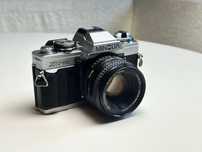 Minolta XG-M 50mm f1.7 aparat analogowy zadbany z kolekcji