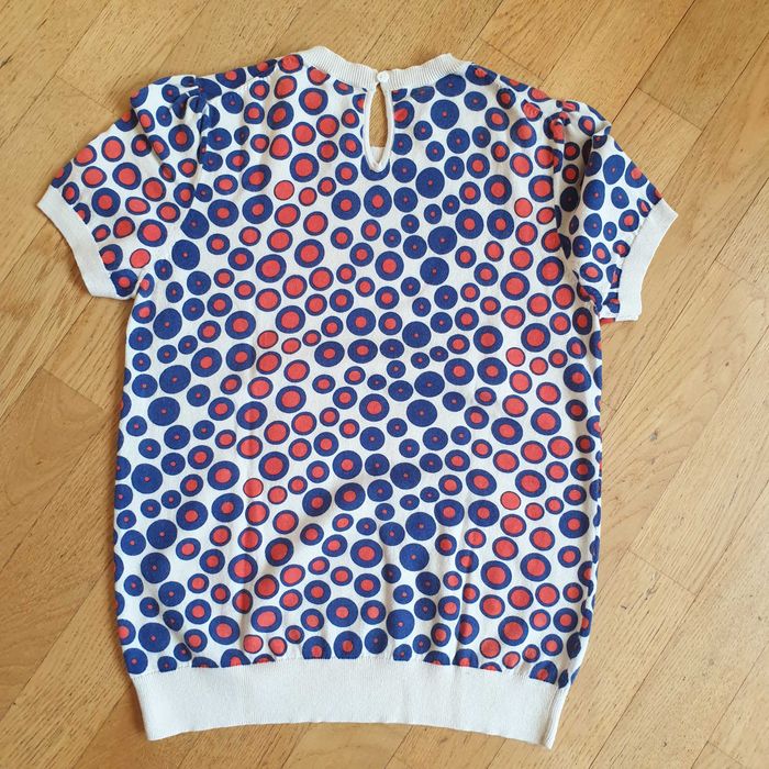 Stefanel, sweterek z krótkim rękawem z dodatkiem kaszmiru, rozmiar S