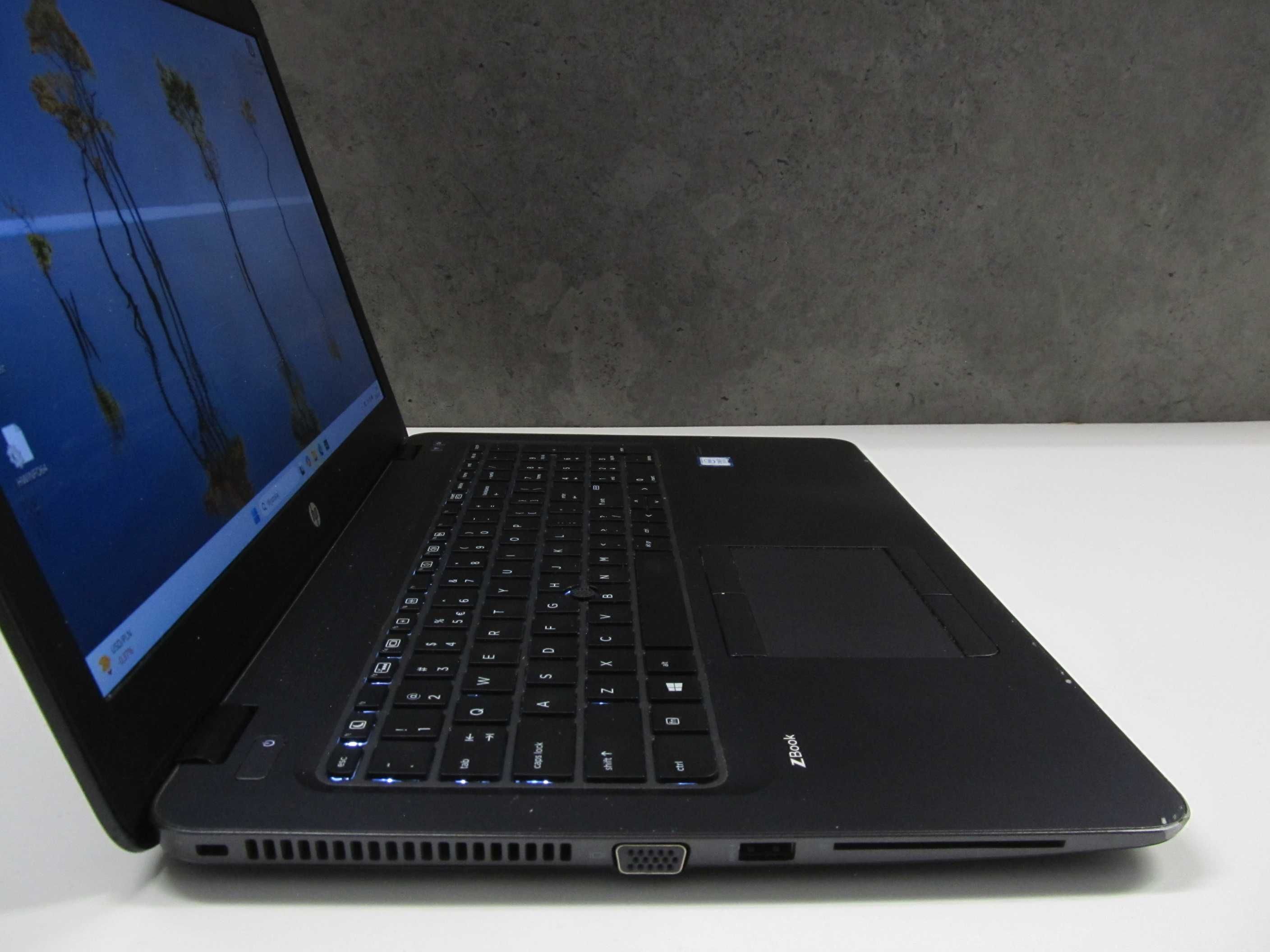 GAMING HP Zbook 15u G4 i7 7500U 16GB 256SSD AMD FirePro W4190M AUTOCAD