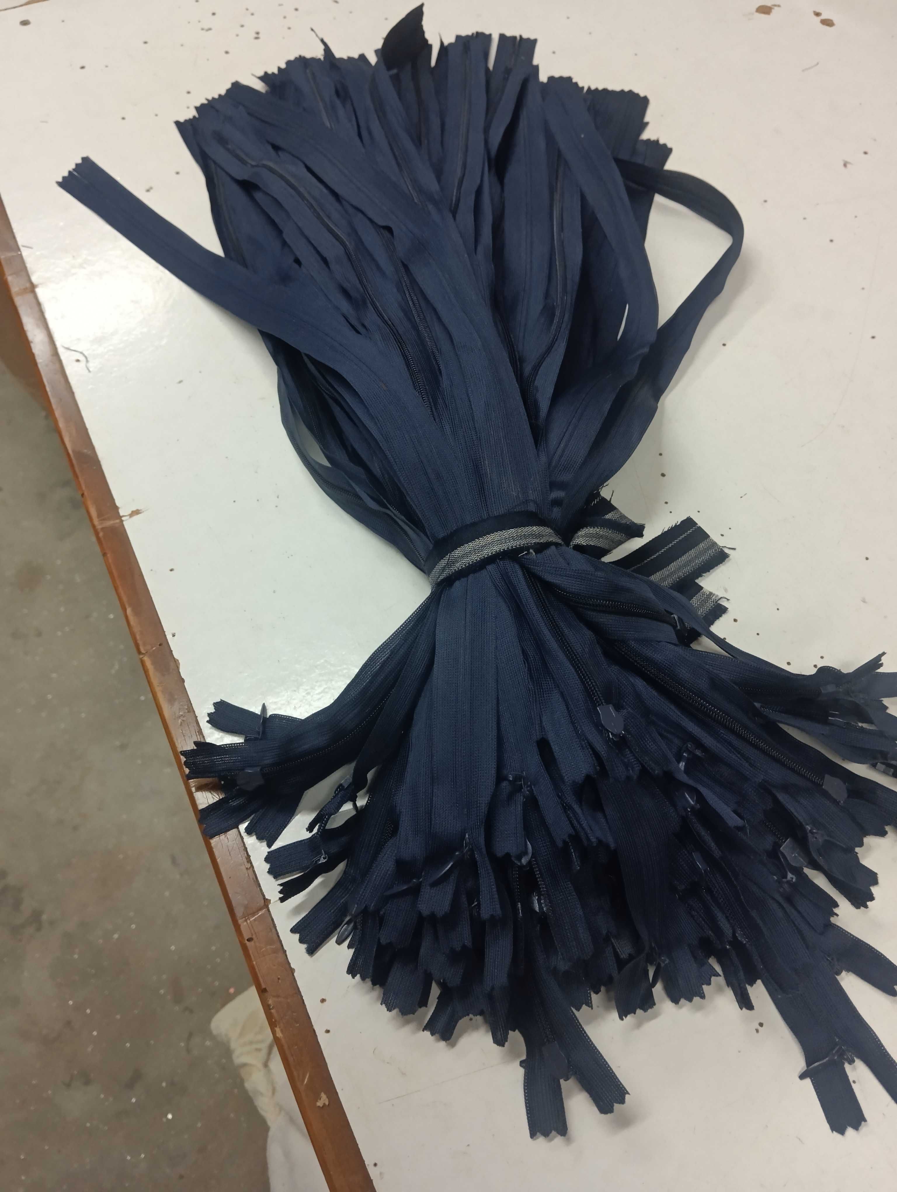 Fechos invisíveis para confecção todos azul marinho de .50 cm