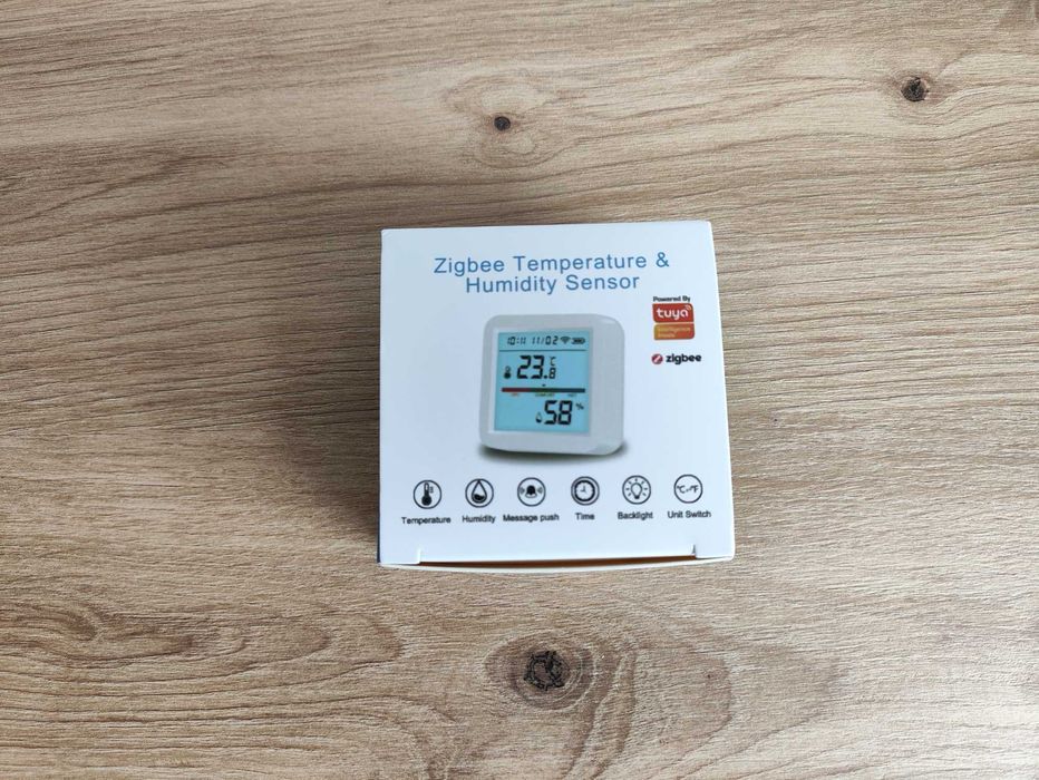 Inteligenty czujnik temperatury i wilgotności Tuya ZigBee WiFi
