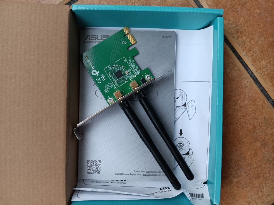 TP-Link 300Mbps Wireless Adapter PCI Express - Como Novo!