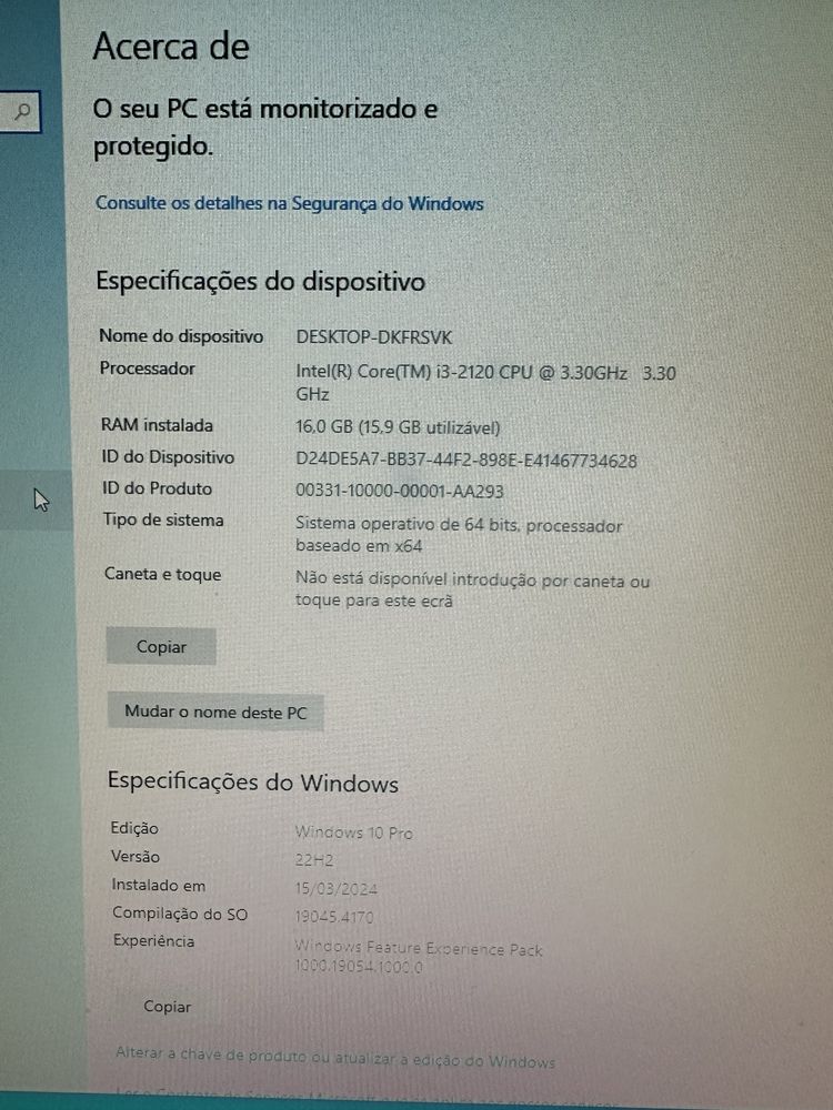 Pc Fujitsu Esperimo E700 com ecrã