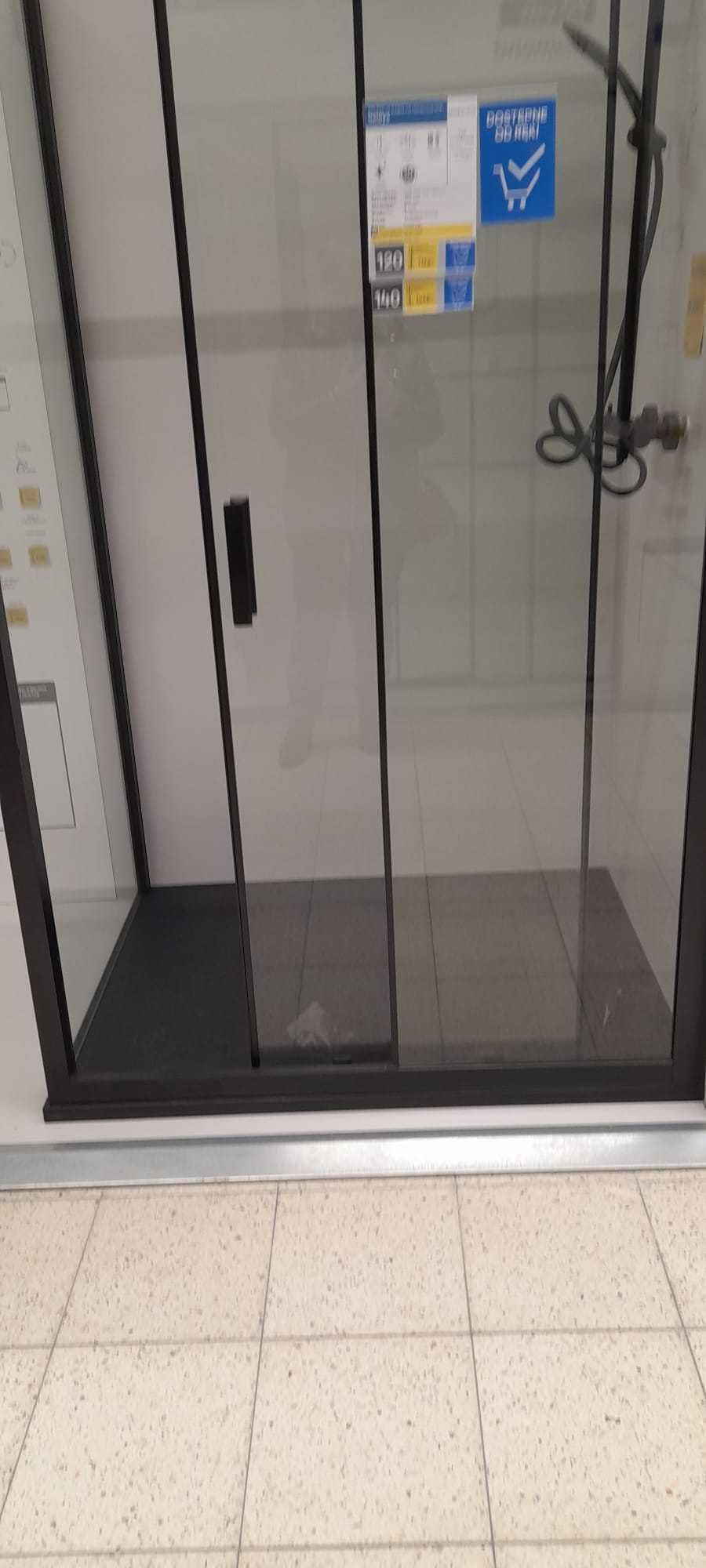Kabina prysznicowa LEDAVA CZARNY MAT, transparentne 90x100x195