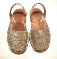 Sandálias menorquinas RIA - douradas - tamanho 30