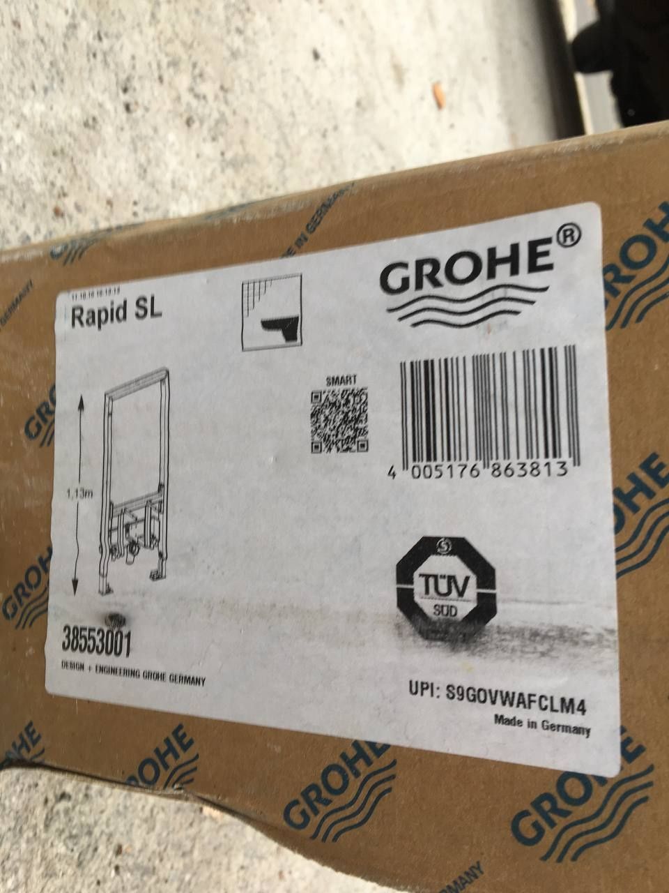 Инсталляция под биде Grohe Rapid SL