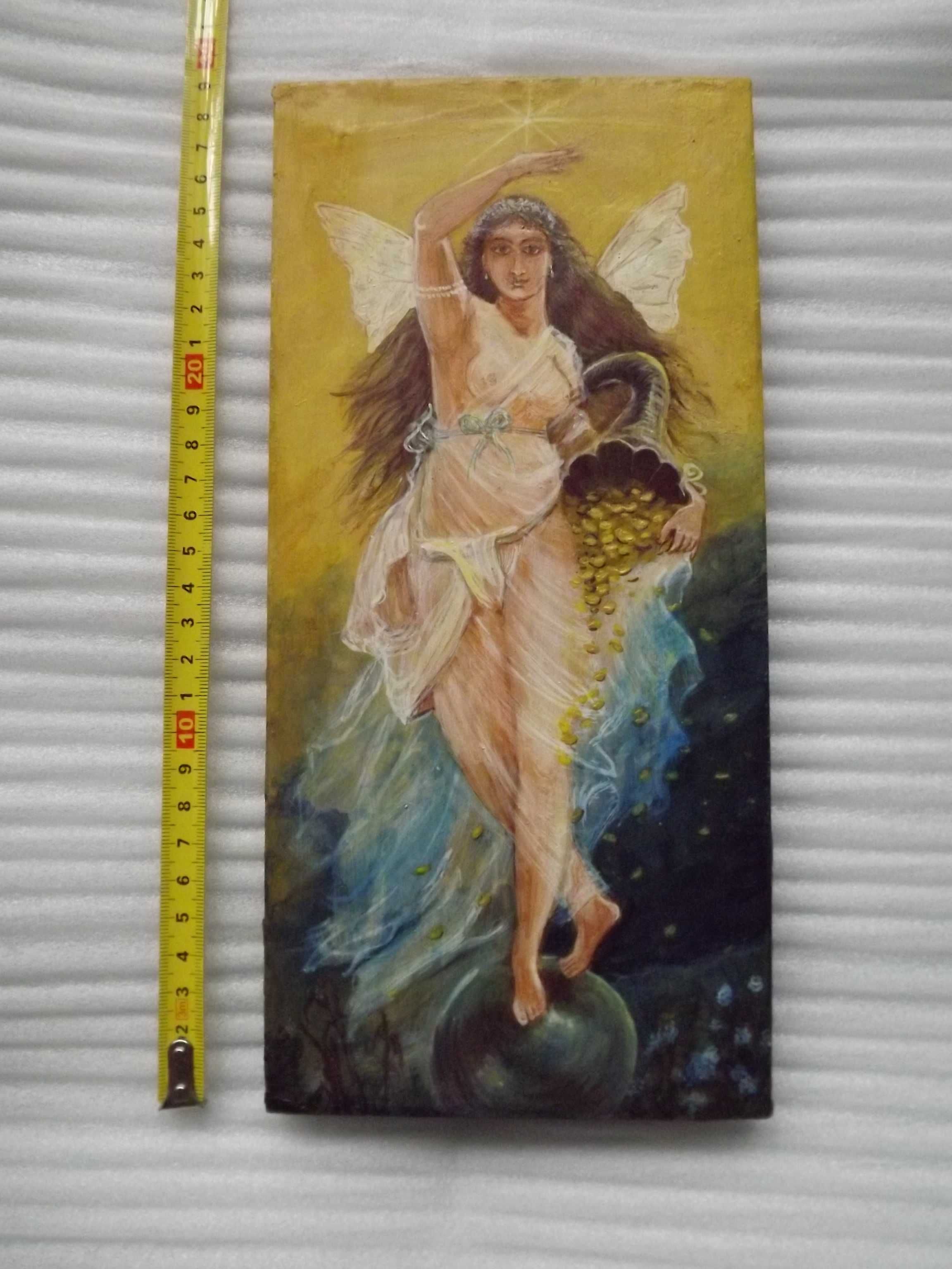 Fortunata anioł obfitości - tempera na desce