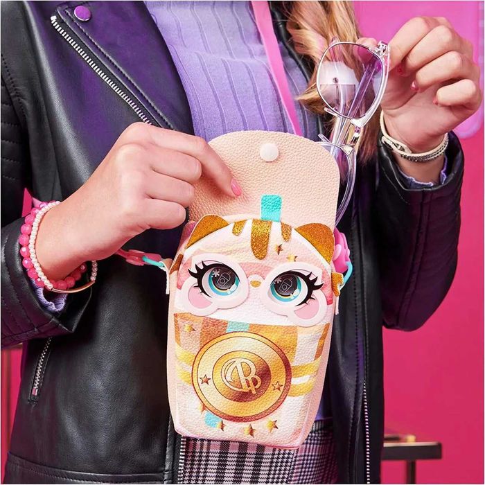 Інтерактивна сумочка на пояс зі світлом Кішка Purse Pets Catpuchino