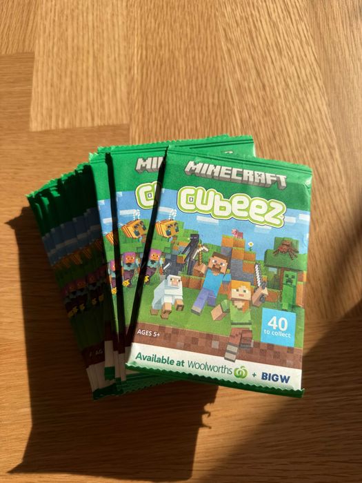Minecraft Cubez 14 szt + 10 odpakowanych