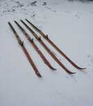 2x narty biegowe drewniane 200 i 180 cm
