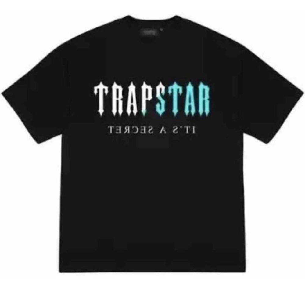 Мужские футболки Trapstar it’s a secret черные унисекс трепстар