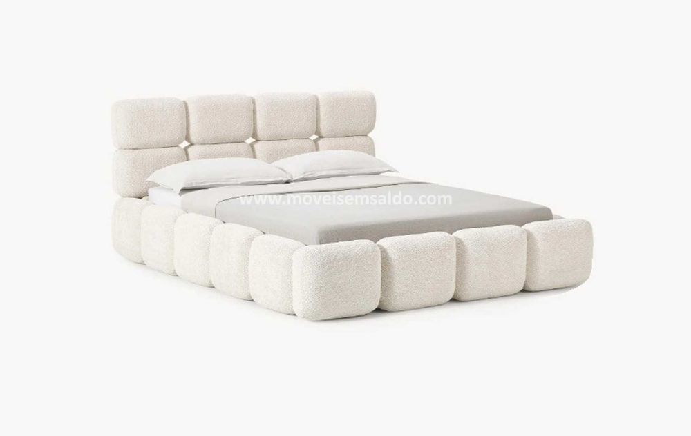 Cama de Casal Estofada - Fabricamos todas as medidas e cores