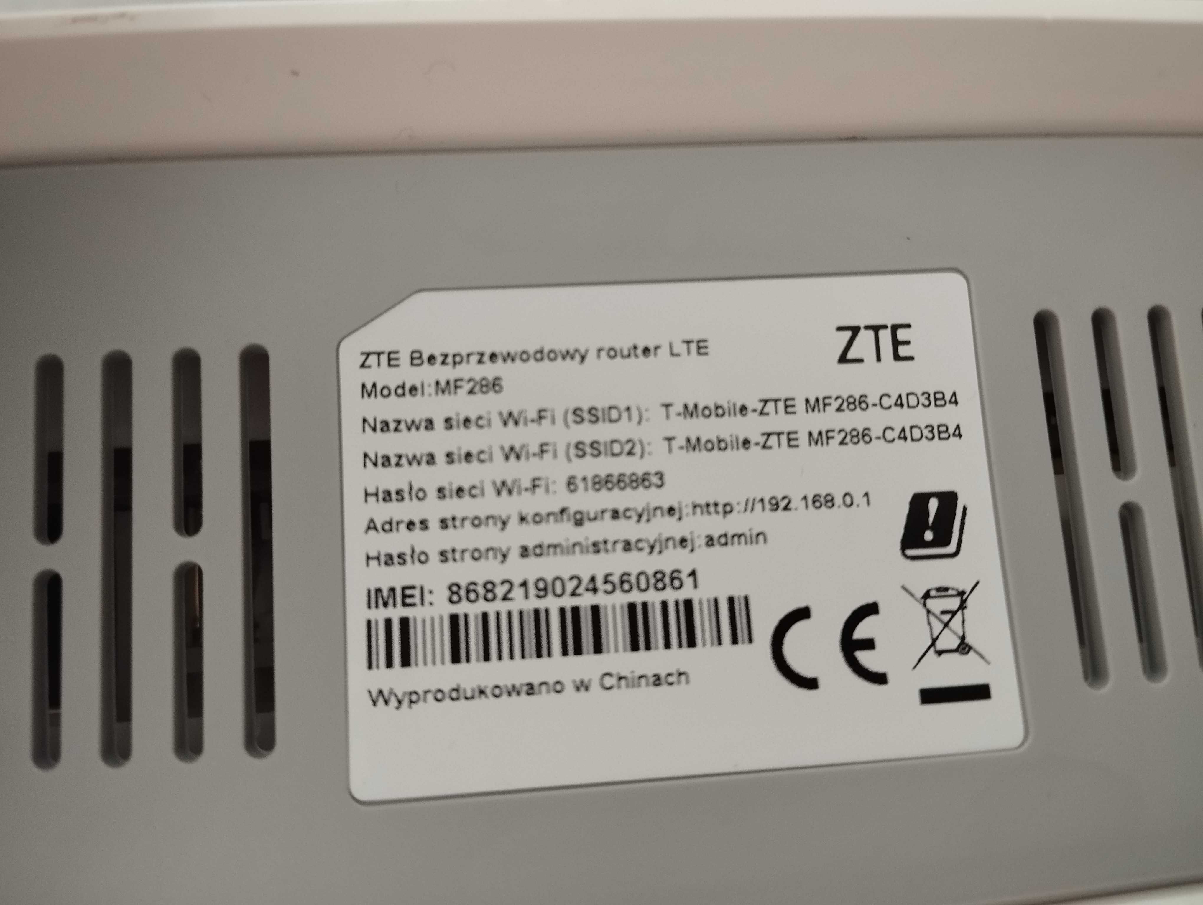 Sprzedam Ruter ZTE MF286 T-Mobile