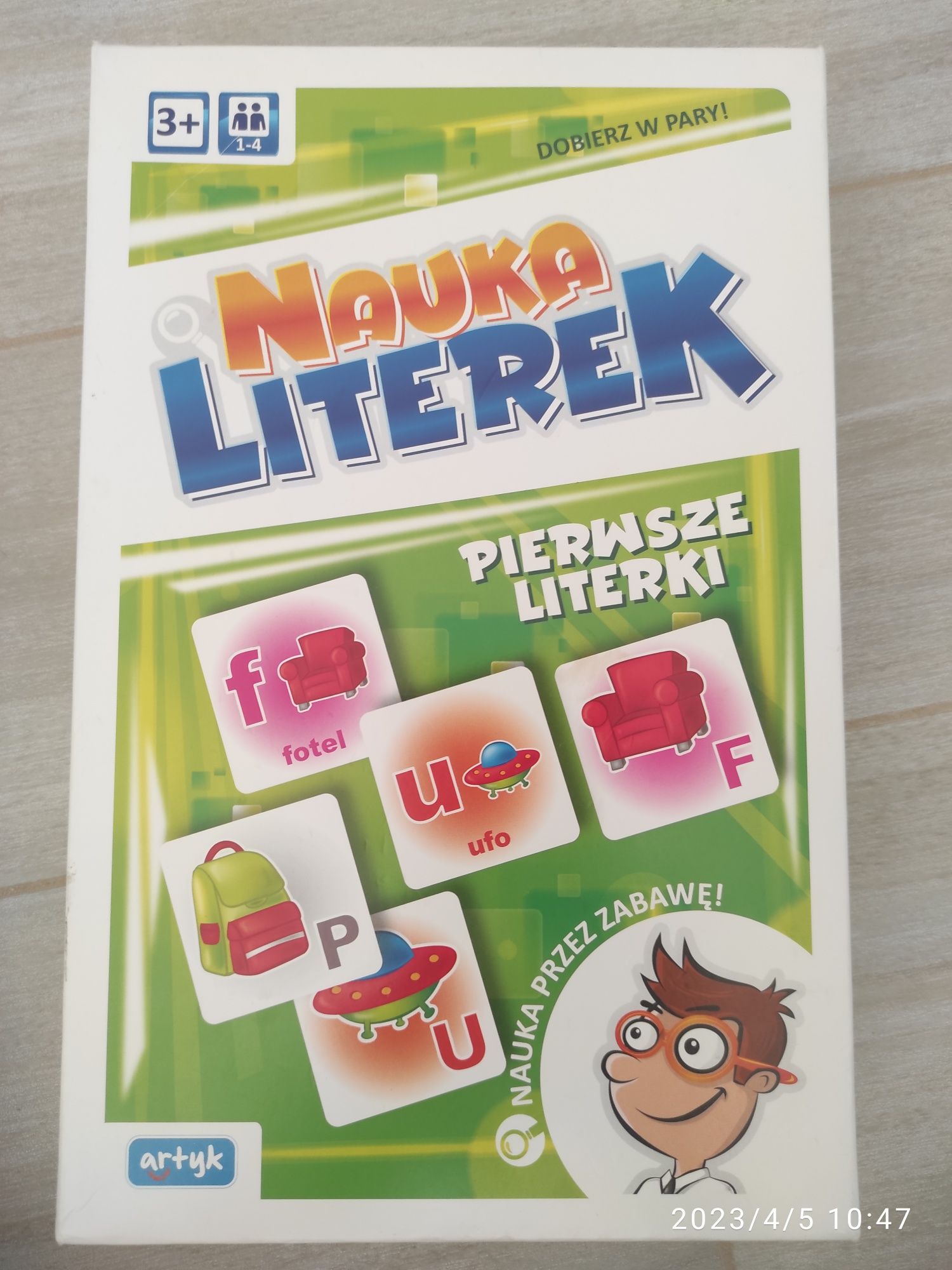 Puzle, Nauka literek, pierwsze literki 3+