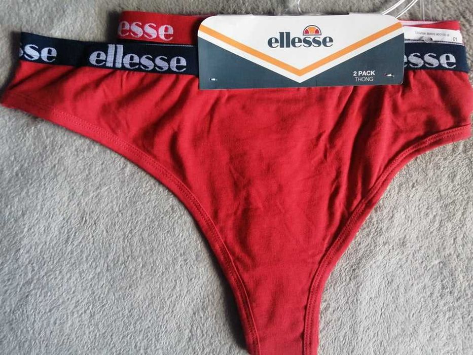 ELLESSE 2 x Thong Nowe Stringi Majtki Damskie E 42 Oryginalne 100%