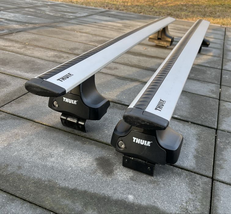 Bagażnik Thule Wingbar Audi A6 C7 C8 Sedan srebrne