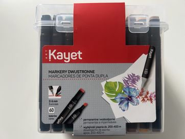 Kayet markery dwustronne 60 sztuk