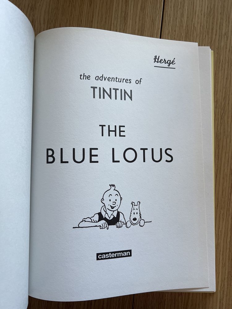 Tintin The Blue Lotos komiks EN