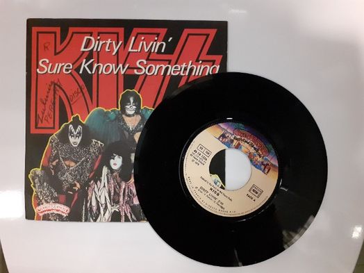 Disco vinil single Kiss Dirty Livin'