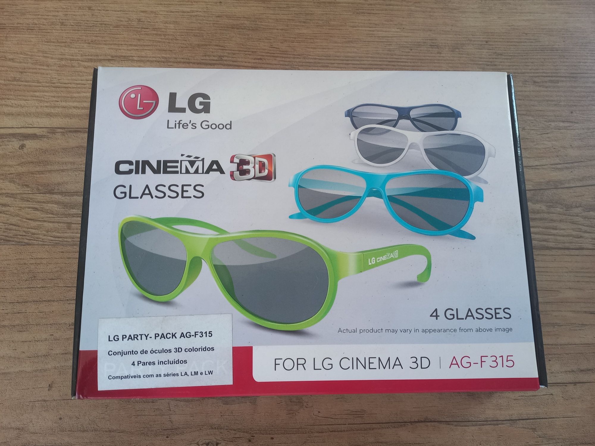 Oculos 3D LG Glasses AG-F315 (para LG Cinema 3D)