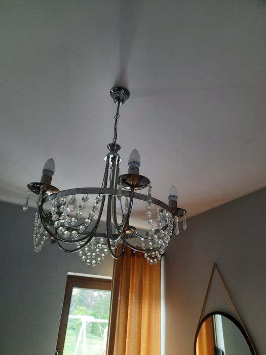 Żyrandol lampa oświetlenie salonu jak nowa