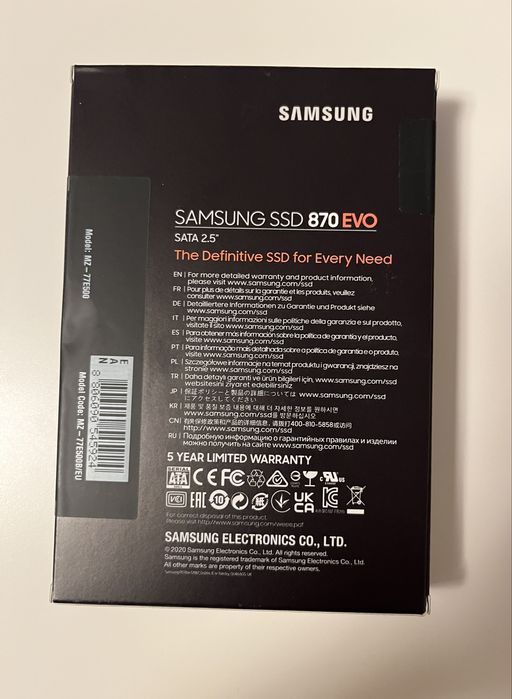 Dysk SSD Sata 2,5” Samsung 870 EVO 500 GB
