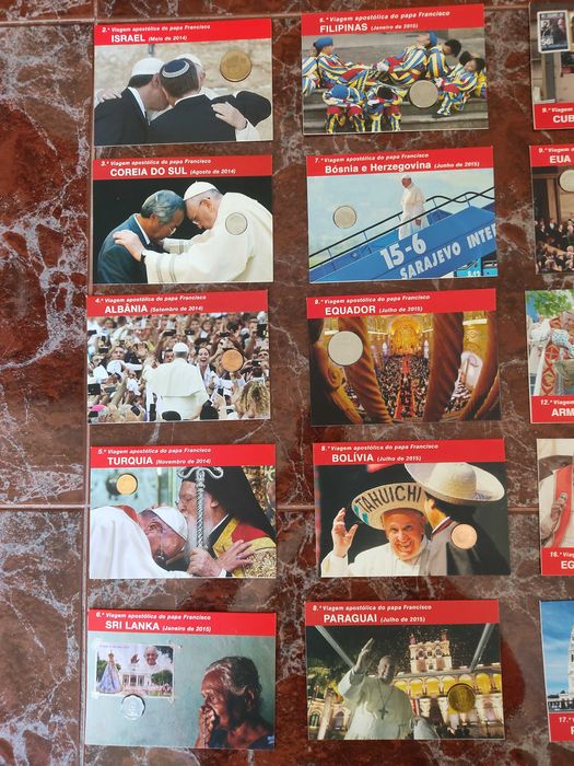 Moedas Viagens do Papa Francisco Colecção Philae