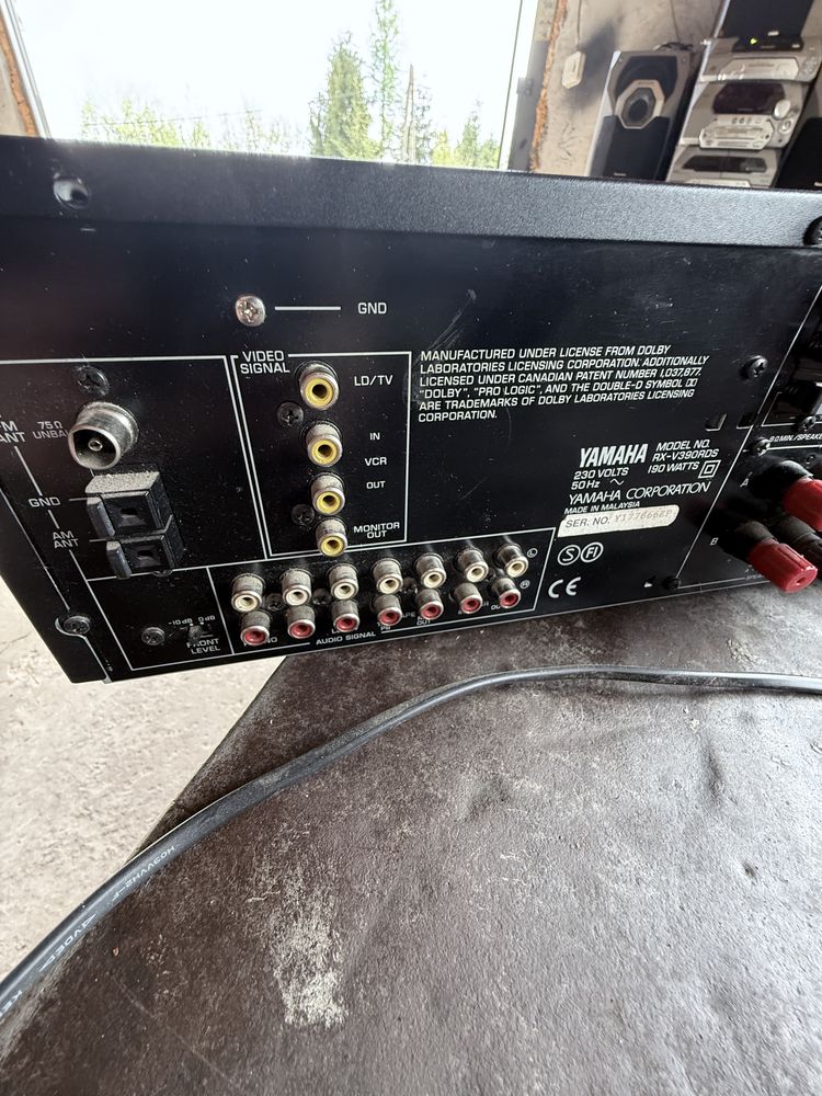 Amplituner YAMAHA RX-V390 RDS czarny