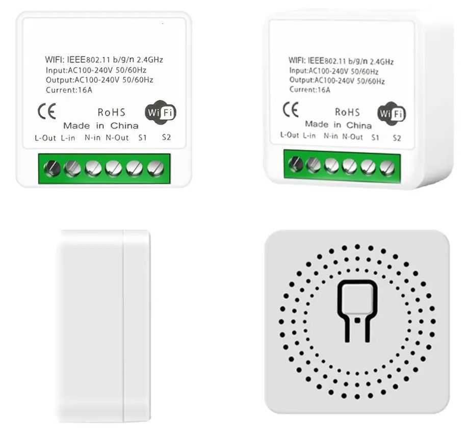 Умное реле Mini Smart Switch 16A WiFi для системы "Умный дом" Tuya