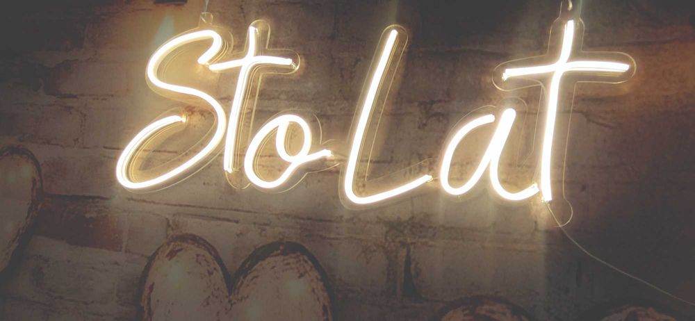 Neon led  100 lat