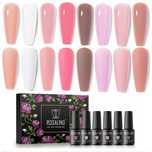 8x Lakier żelowy do paznokci Gel Polish UV LED - ROSALIND 8x5 ml
