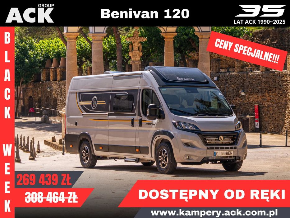 Benimar Benivan 120 Plus  Fiat DUCATO Samochód Kempingowy Benivan 120 Plus Kamper