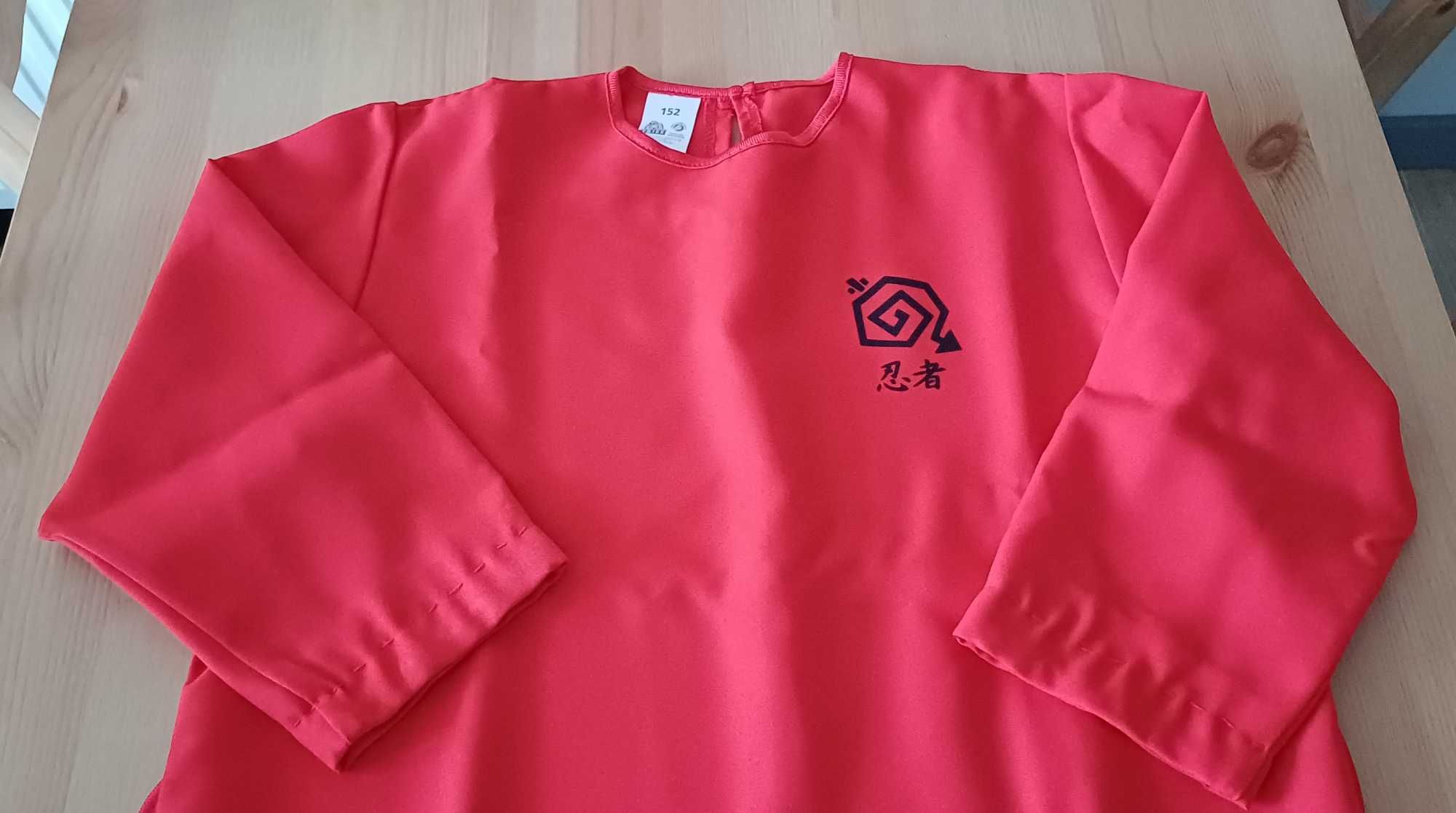 Akcesoria/ strój na bal/ przebranie czerwone kimono Ninja 140/146/152