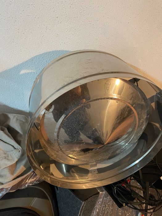 Chaminé e Chapéu Anti-Retorno Duplo de 1 metro em Inox da ECOAR