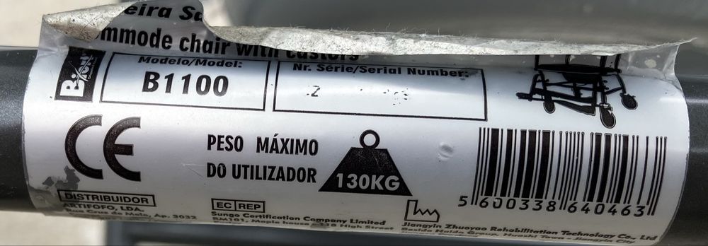 Cadeira sanitária