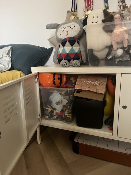 Szafka ikea Ps 119/63 metalowa biała zamukana na kluczyk