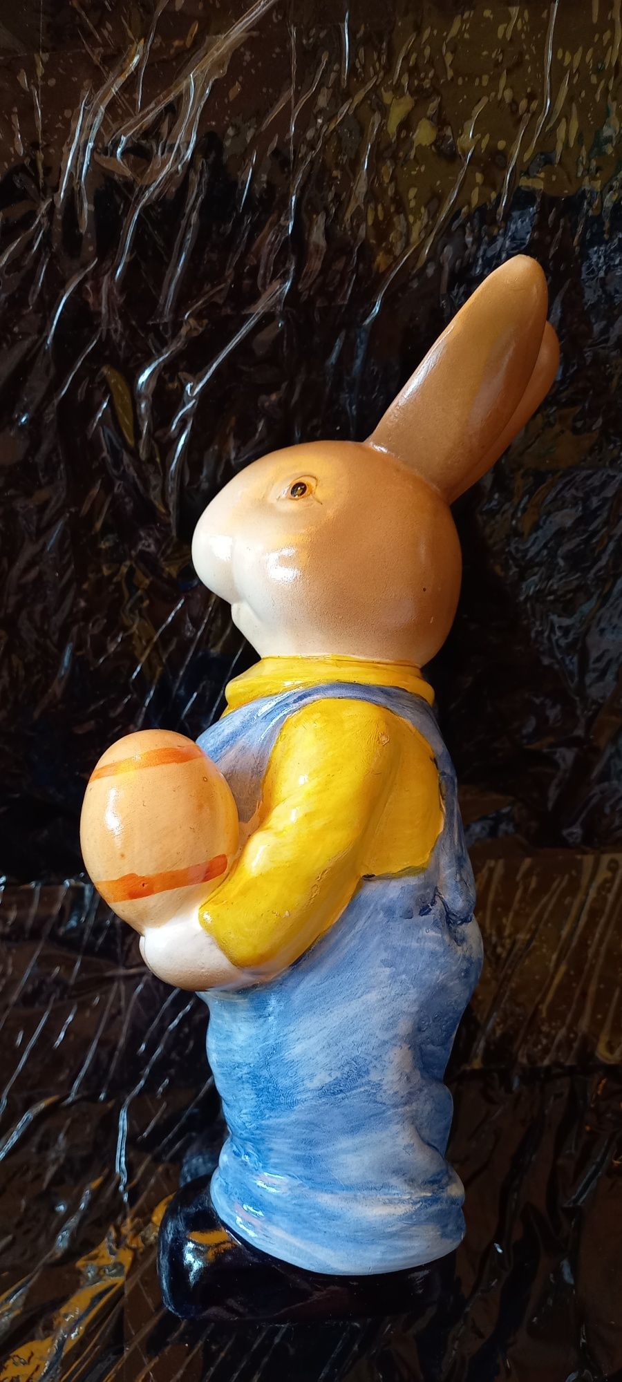 Zajączek 19cm królik wielkanocny Ozdoba dekoracja wielkanocna Ceramika