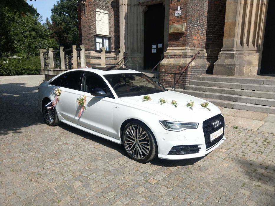 Auto Do Ślubu!!! Piękne Audi A6 Limuzyna Biała Perła!!!