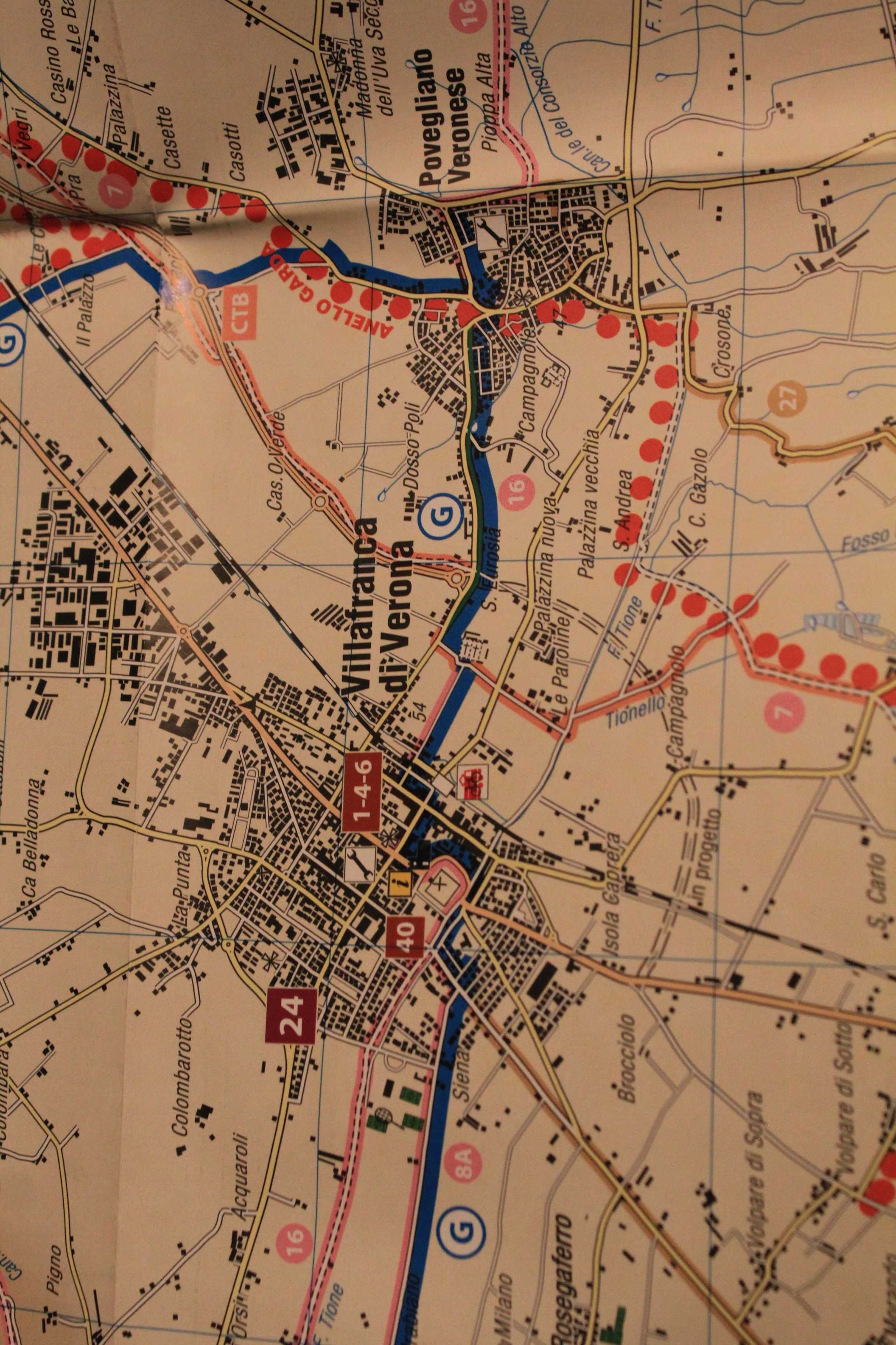 Włochy-prowincja Werona-jez.Garda-mapa-trasy rowerowe-725
