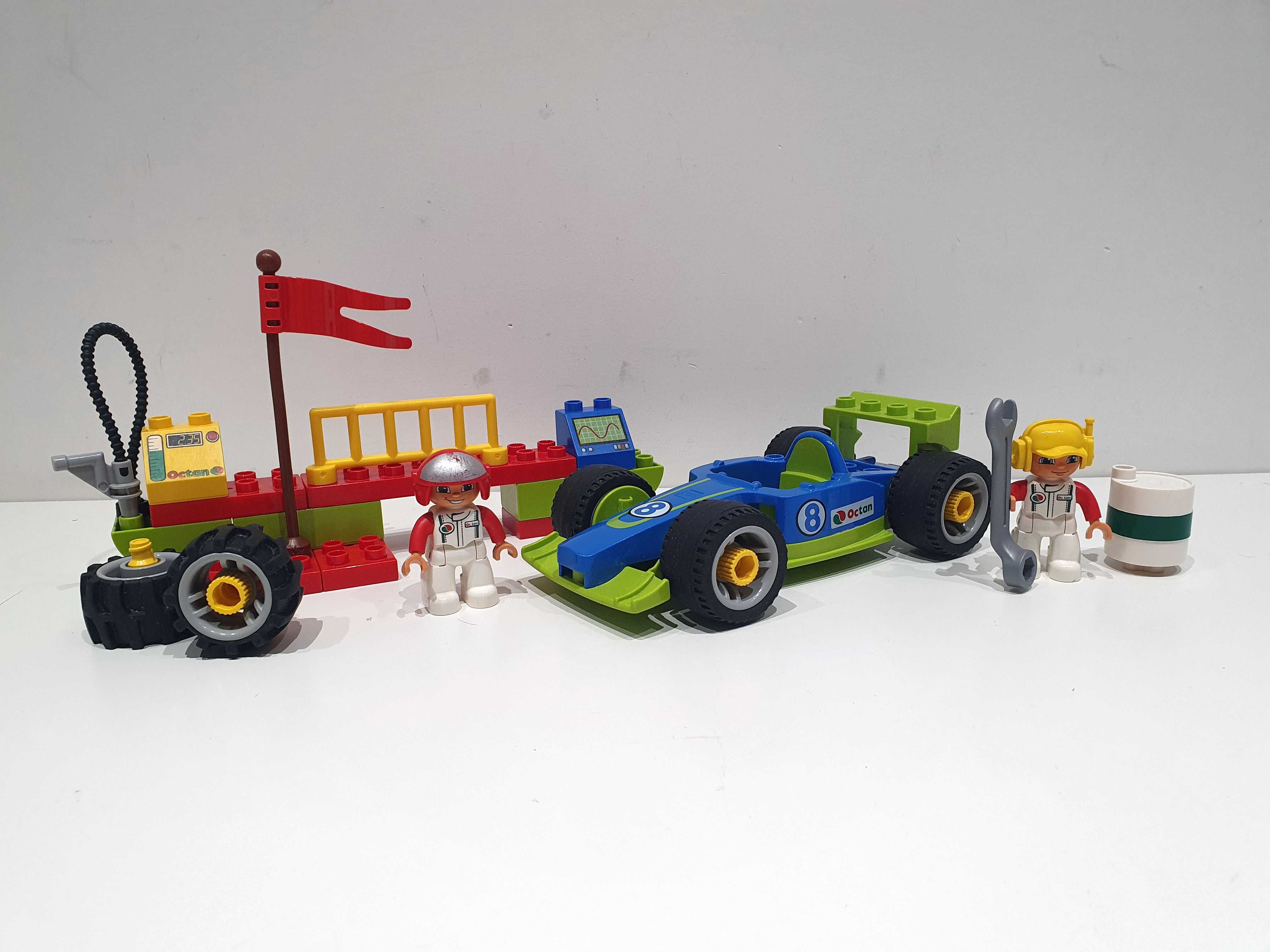 Lego DUPLO TOOLO 6143 drużyna wyścigowa formuła klucz wąż klocki