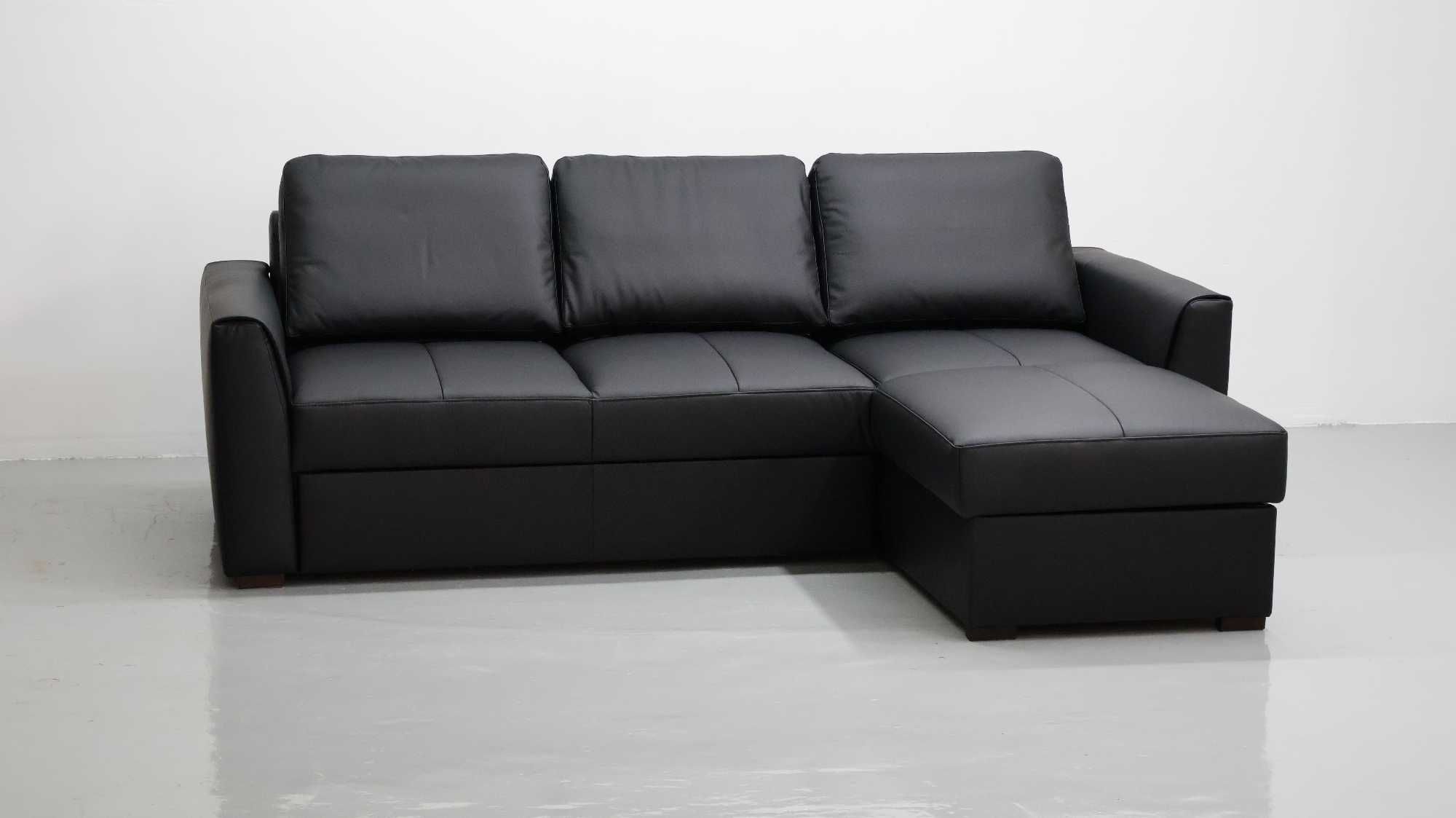 LZW skóra naturalna narożnik funkcja spania pojemnik 6605 sofa  rogówk