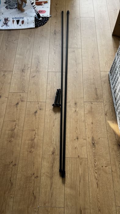Karnisz czarny 200 cm stan bdb