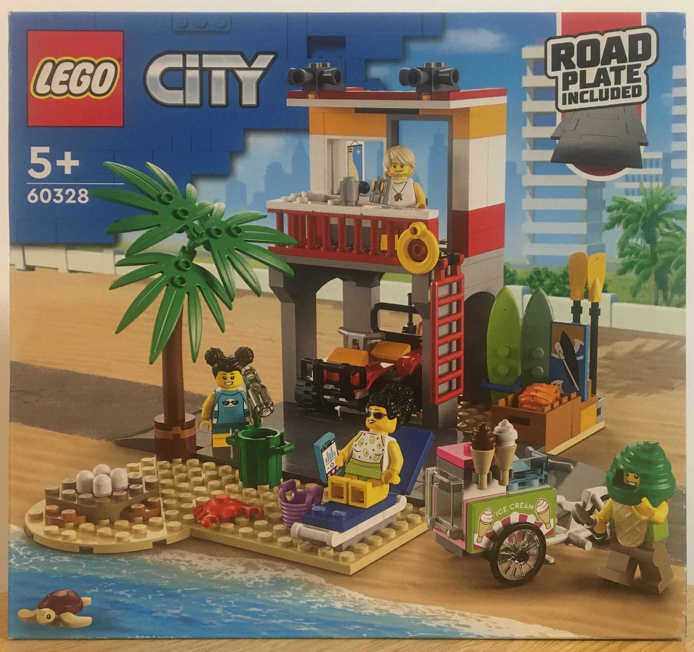 LEGO 60328 City - Stanowisko ratownicze na plaży
